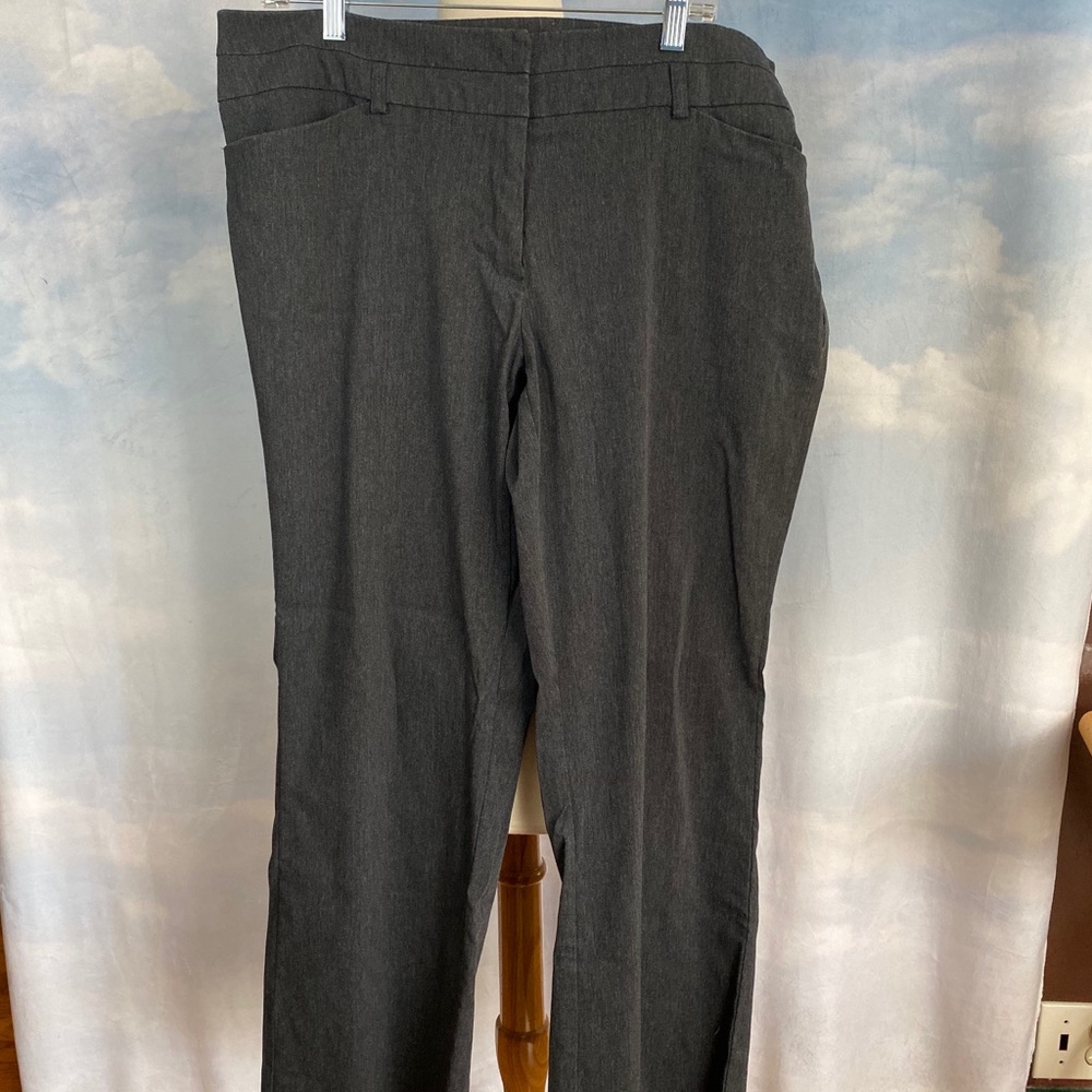 Lane Bryant Petite Dress Pants Gray Sz 18